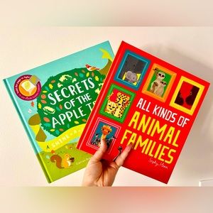 2 Large Hardcover Children’s Books set- All kinds of Animals- Like-New